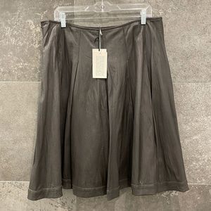 Worth A-Line Skirt in Dark Brown